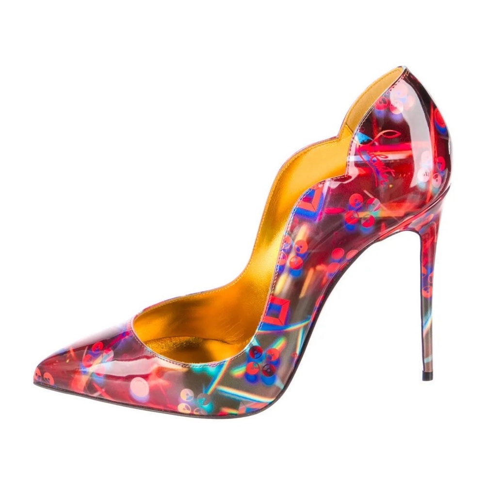 Christian Louboutin Hot Chick Patent Discolaser Pumps EU38/US7.5